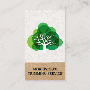 Tarjeta De Visita Icono de árbol   Paisaje   Gardener