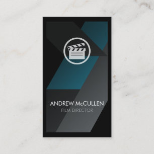 Tarjeta De Visita Icono de claqueta de director de cine