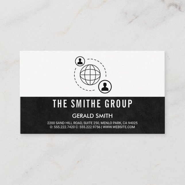 Tarjeta De Visita Icono de comunicación de red (Anverso)