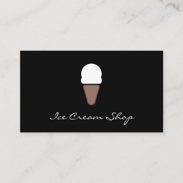 Tarjeta De Visita Icono de crema de hielo (Anverso)