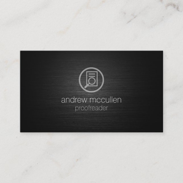 Tarjeta De Visita Icono de cristal del documento de publicación del  (Anverso)