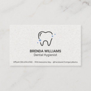 Tarjeta De Visita Icono de destello dental