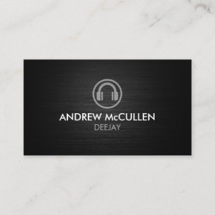 Tarjeta De Visita Icono de Disc Jockey Deejay DJ Auriculares 