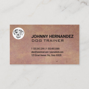 Tarjeta De Visita Icono de dogma   Entrenador de perros   Servicios