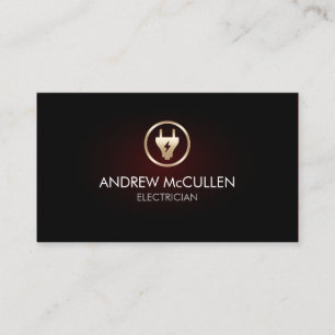 Tarjeta De Visita Icono de enchufe de reparación de hogar electricis