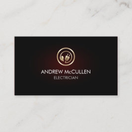 Tarjeta De Visita Icono De Enchufe Eléctrico De Reparación De Hogar 