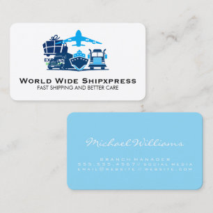 Tarjeta De Visita Icono de envío   Servicios de entrega   Transporte