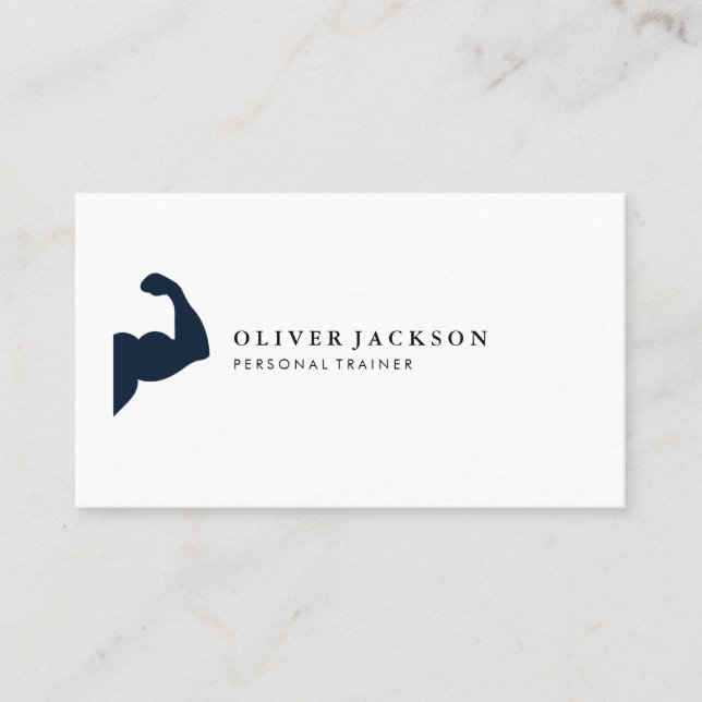 Tarjeta De Visita Icono de flexión Aptitud (Anverso)