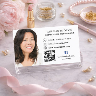 Tarjeta De Visita Icono de foto de código QR en Facebook