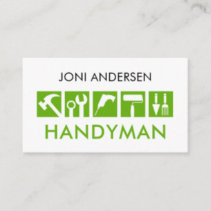 Tarjeta De Visita Icono de herramientas de hombre creativo