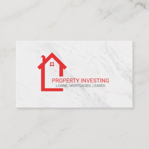 Tarjeta De Visita Icono de inicio   Inmobiliaria   Mármol