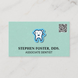 Tarjeta De Visita Icono de la muela | Código QR