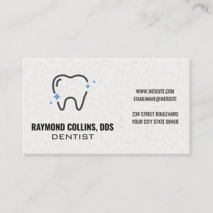 Tarjeta De Visita Icono de la muela   Dental