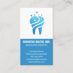 Tarjeta De Visita Icono de la muela   Dentista asociado