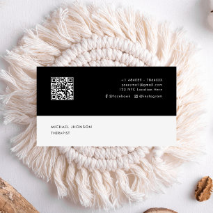 Tarjeta De Visita Icono de medios sociales terapéuticos profesionale