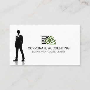 Tarjeta De Visita Icono de negocio de contabilidad