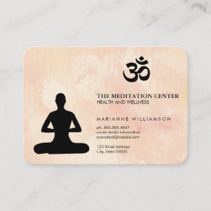 Tarjeta De Visita Icono de OM de la actitud de Lotus