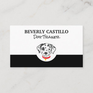 Tarjeta De Visita Ícono de perro visto en Dalmacia