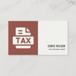 TARJETA DE VISITA ICONO DE PREPARACIÓN DE AGENTE DE RETORNO MODERNO 