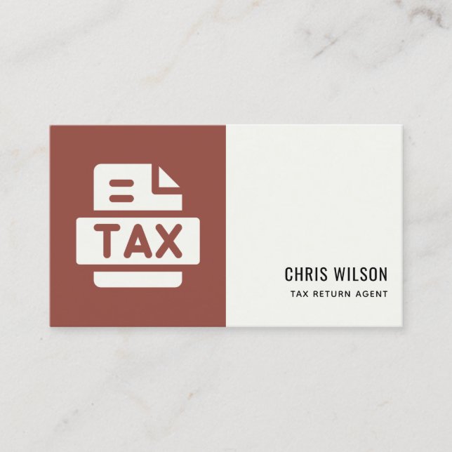 TARJETA DE VISITA ICONO DE PREPARACIÓN DE AGENTE DE RETORNO MODERNO  (Anverso)