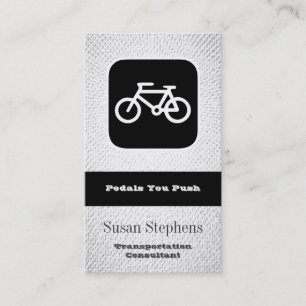 Tarjeta De Visita Icono de Redes de Bicicleta Minimalista Moderna
