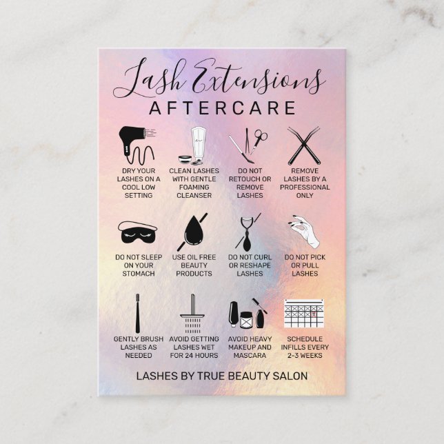 Tarjeta De Visita Icono de seguimiento de extensiones de cenizas hol (Anverso)