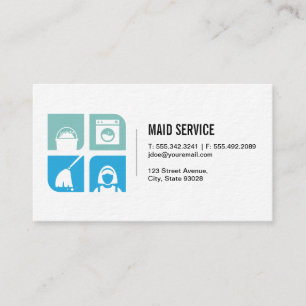 Tarjeta De Visita Icono de servicios de doncella   Servicios de hote