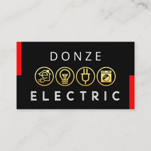 Tarjeta De Visita Icono de símbolo eléctrico de reparación