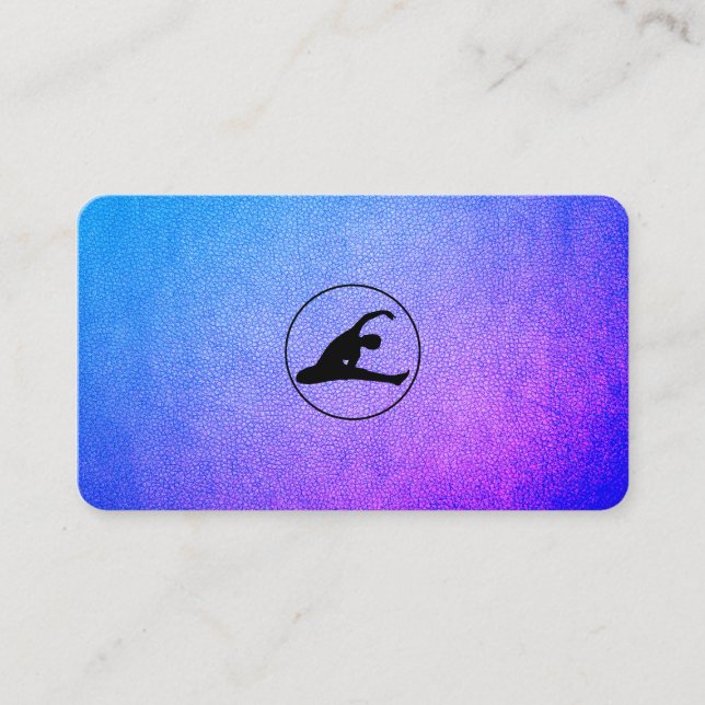 Tarjeta De Visita Icono de streaming de yoga (Anverso)