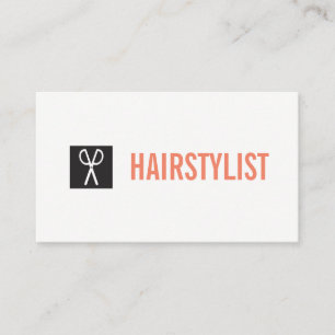 Tarjeta De Visita Icono de tijeras / Hairstylista