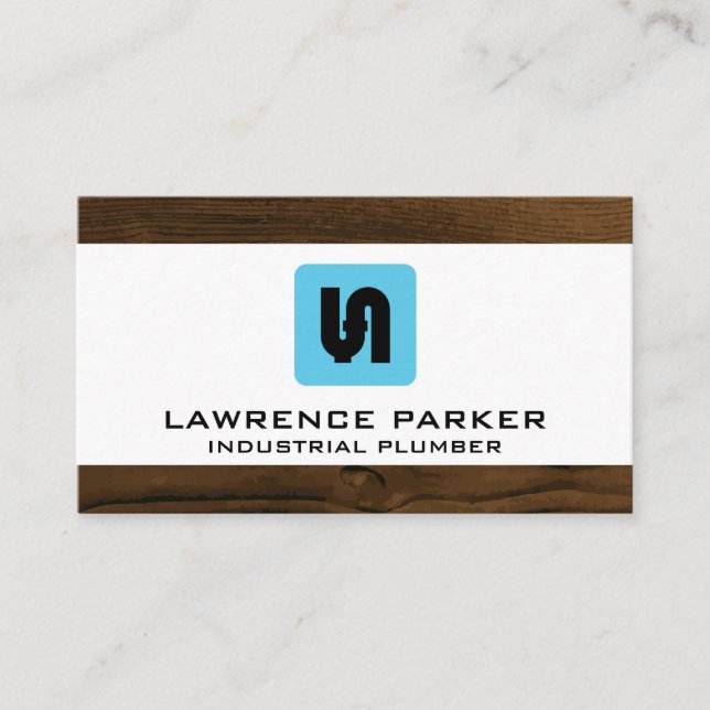 Tarjeta De Visita Icono del sistema de tuberías | Fontanero (Anverso)