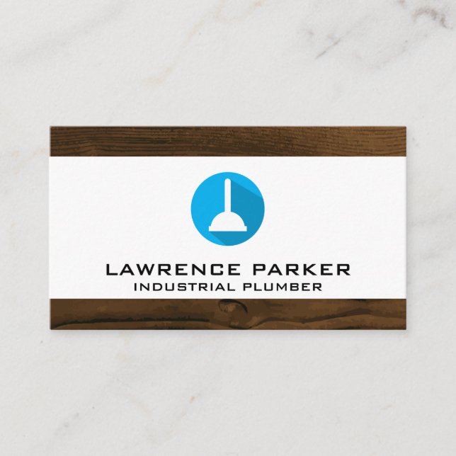 Tarjeta De Visita Icono del sistema de tuberías | Plunger (Anverso)