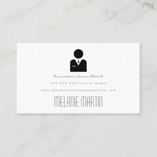 Tarjeta De Visita Icono empresarial primario