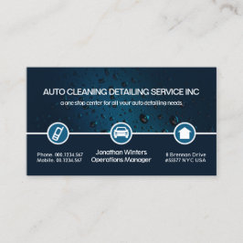 Tarjeta De Visita Icono especial de la caída de agua Borde lavado de