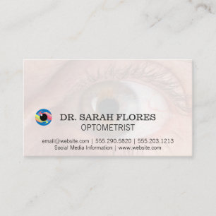 Tarjeta De Visita Icono ocular   Logotipo optometrista
