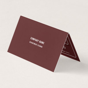 Tarjeta De Visita Icono profesional rojo y blanco doble fidelidad