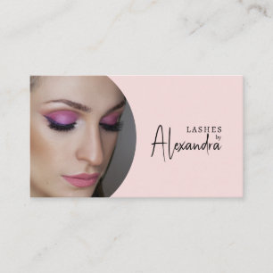Tarjeta De Visita Icono social de código QR de escritura rosa sonros