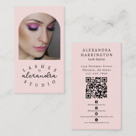 Tarjeta De Visita Icono social de código Qr de foto de secuencia de 