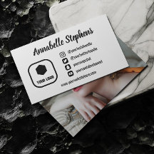 Iconos de medios sociales blancos limpios Foto y l