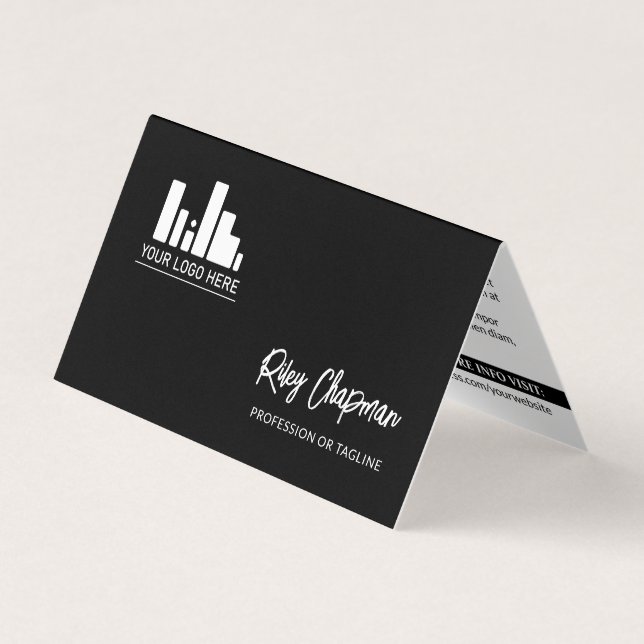 Tarjeta De Visita Iconos de medios sociales en blanco negro con códi (Anverso)