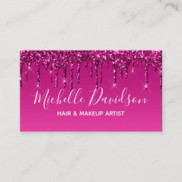 Tarjeta De Visita Iconos de medios sociales: Glam y Purpurina person