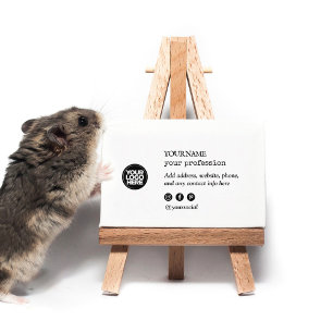 Tarjeta De Visita Iconos de medios sociales Minimalistas con logotip