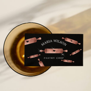 Tarjeta De Visita Iconos de medios sociales pastelería pastelería de