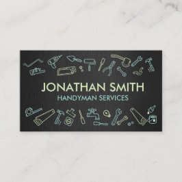 Tarjeta De Visita Iconos de mejora del hogar - Servicios de Handyman