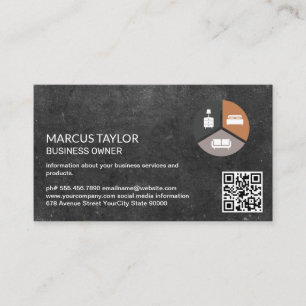 Tarjeta De Visita Iconos de Muebles   Inmobiliaria