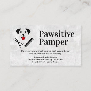 Tarjeta De Visita Iconos de perro y de cultivo