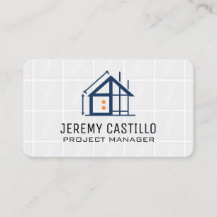 Tarjeta De Visita Iconos de renovación de construcción   Arquitecto