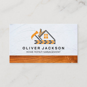 Tarjeta De Visita Iconos de servicio de hogar   Constructor   Arquit
