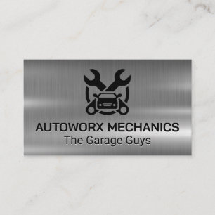 Tarjeta De Visita Iconos de servicios de reparación de automóviles  