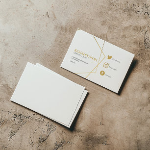 Tarjeta De Visita Iconos geométricos de los medios sociales modernos